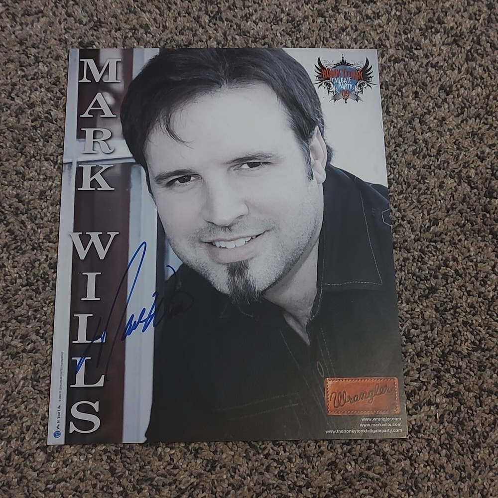Mark Wills Autograph Photo
